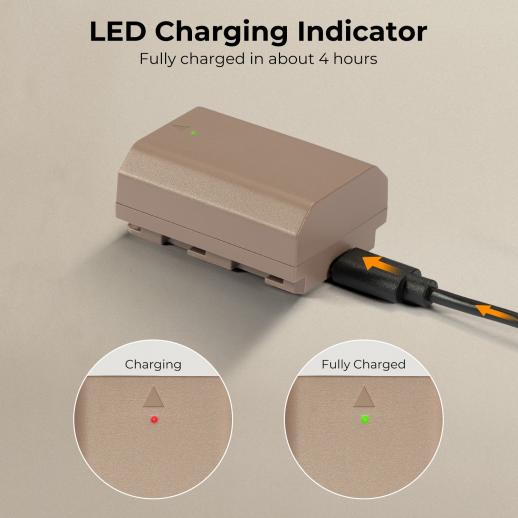 NP-FZ100 Battery with USB Type C Fast Charging, 2280mAh Camera Battery for Sony A7iii, Alpha A7R3, A6600, A7R IV, Alpha a9 II, No Charger Needed NP-FZ100 Battery with USB Type C Fast Charging, 2280mAh Camera Battery for Sony A7iii, Alpha A7R3, A6600, A7R IV, Alpha a9 II, No Charger Needed